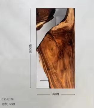 Epoxy Table Top Fully Customised Thick Resin Top Wooden Dining Table Top