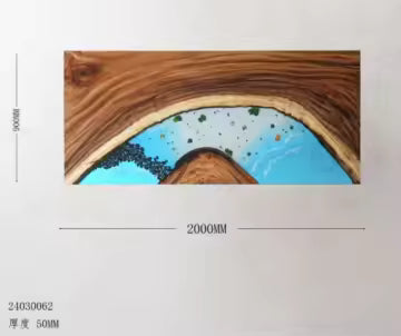 Epoxy Table Top Fully Customised Thick Resin Top Wooden Dining Table Top